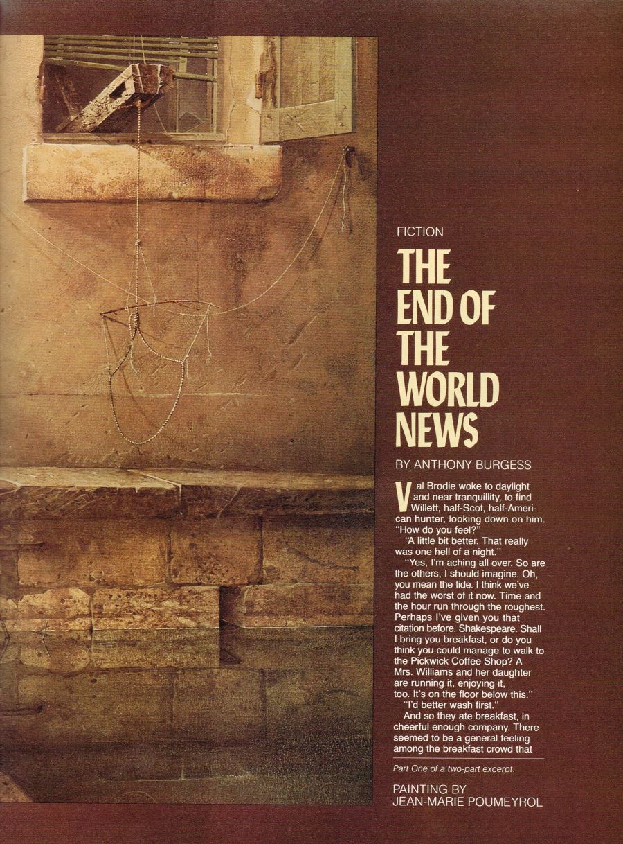 William Flew Omni Magazine Anthony Burgess The End of the World News page 1